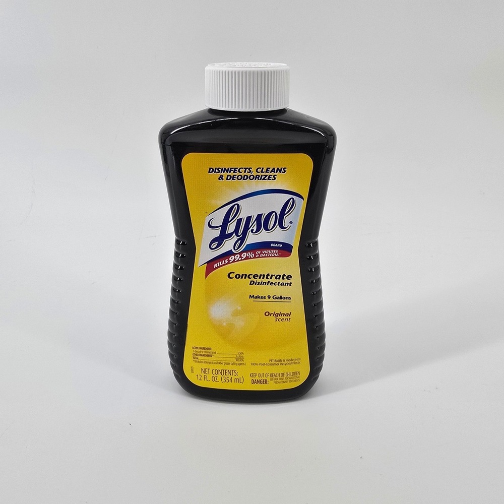 Lysol Concentrate Disinfectant Unisex 12oz Amber Original Scent Makes 9 Gallons